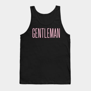 Typography - Pink Gentleman Tank Top